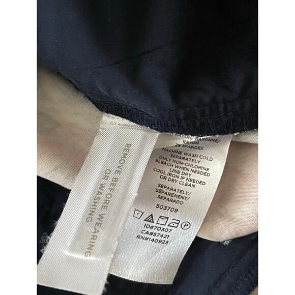 Loft Women's Stretch Floral Mid Rise Chino Shorts 8 Cottage Whimsical Boho - Picture 4 of 10